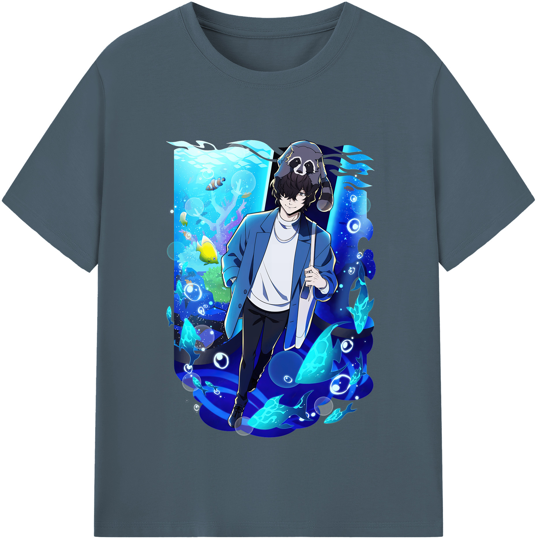 （画像用） 文豪ストレイドッグス Bungo Stray Dogs 綿100％半袖Tシャツ（フロントプリント）
